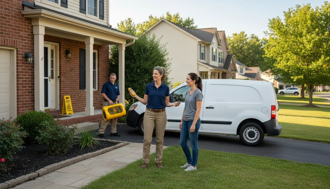 Residential water damage restoration in Mason City, NE